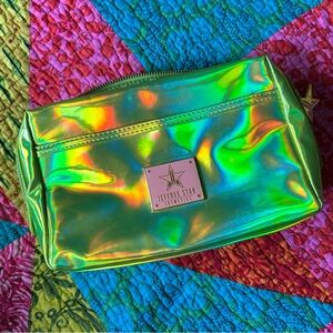Jeffree Star Cosmetics Make Up Bag Y2K Alien Green Holographic MySpace Scene Emo